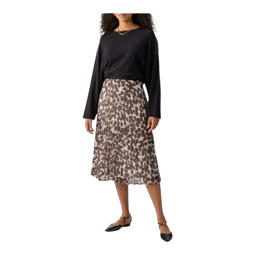 Sanctuary Seeing Spots‎ Pleated Skirt Chocolate Spots XXL